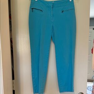 Talbots Teal Slim Ankle Pants